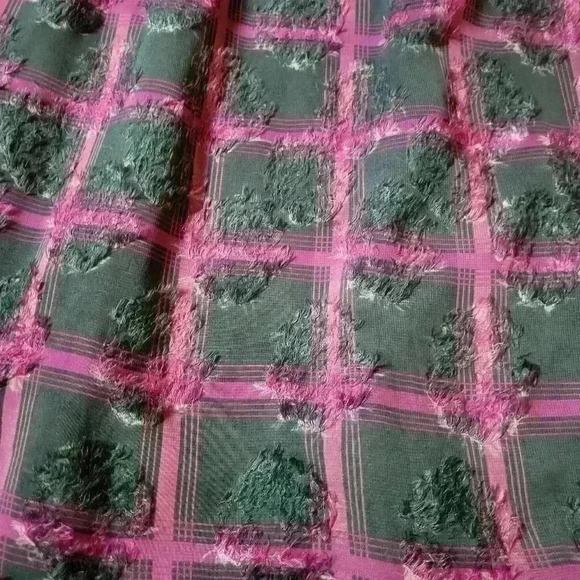 Aureum Elemental Textured Chiffon Smocked Puff longsleeve Dress Size Small - Picture 6 of 11